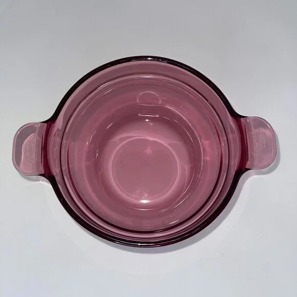 Rare Vintage Corning Ware Double Boiler Insert Lid V20B Vision Purple Cranberry